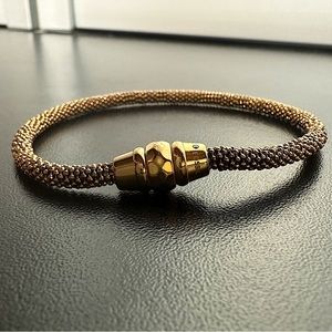 Fossil Bracelet Steel Rose Gold Copper Tone